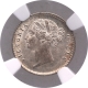 Silver Two Annas Coin of Victoria Queen of Calcutta Mint of 1841.