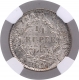 Silver Quarter Rupee Coin of Victoria Queen of Calcutta & Bombay of 1840.