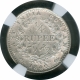 Silver Quarter Rupee Coin of Victoria Queen of Bombay and Calcutta Mint of 1840.