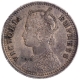 Silver One Quarter Rupee Coin of Victoria Empress of Calcutta Mint of 1901.