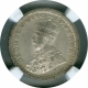 Silver One Quarter Rupee Coin of King George V of Calcutta Mint of 1911.