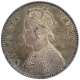 Rare Silver Half Rupee Coin of Victoria Empress of Calcutta Mint of 1878.