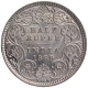 Silver Half Rupee Coin of Victoria Empress of Calcutta Mint of 1889.