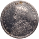 Silver Half Rupee Coin of King George V of Calcutta Mint of 1915.