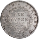 Silver One Rupee Coin of Victoria Queen of Calcutta Mint of 1840.