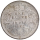 Silver One Rupee Coin of Victoria Queen of Calcutta Mint of 1862.