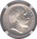 Silver One Rupee Coin of King Edward VII of Bombay Mint of 1909.