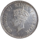 Silver One Rupee Coin of King George VI of Bombay Mint of 1938.