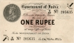 One Rupee Bank Note Signed By A C McWatters of King George V of 1917.