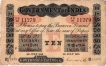 Uniface Ten Rupees Note of King Geroge V of Calcutta Circle.