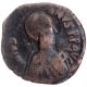 Rare Copper One Follis Coin of Justin I of Roman Empire.