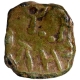 Copper Square Coin of Bhumaka of Westren Kshatrapas.