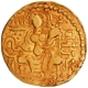 Gold Dinar Coin of Samudragupta of Gupta Dynasty of Sceptre type.