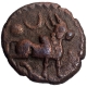 Copper Kasu Coin of Devaraya I of Vijayanagara Empire.