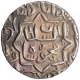 Silver Half Tanka Coin of Nasir ud din Mahmud Shah I of Muhammadabad Mint of Gujarat Sultanate.