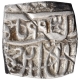 Silver Half Square Rupee Coin of Akbar.