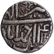 Silver One Rupee Coin of Akbar of Ahmadabad Mint of Month Tir.