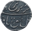 Silver Half Rupee Coin of Farrukhsiyar of Surat Mint.