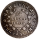 Silver Quarter Rupee Coin of Rama Varma VI of Travancore State.