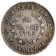 Silver Quarter Rupee Coin of Rama Varma II of Travancore State.