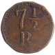 Copper Seven and Half Reis Coin of Maria II of Goa of Indo Portuguese.