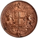 Copper Pie Coin of London Mint of Madras Presidency.