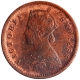 Copper One Twlfth Anna Coin of Victoria Empress of Calcutta Mint of 1883.