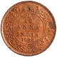 Copper One Twelfth Anna Coin of Victoria Empress of Calcutta Mint of 1886.