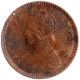 Copper One Twelfth Anna Coin of Victoria Empress of Calcutta Mint of 1888.