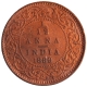 Copper One Twlfth Anna Coin of Victoria Empress of Calcutta Mint of 1889.