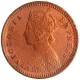 Copper One Twlfth Anna Coin of Victoria Empress of Calcutta Mint of 1891.