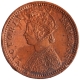 Copper One Twlfth Anna Coin of Victoria Empress of Calcutta Mint of 1892.