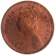 Copper One Twlfth Anna Coin of Victoria Empress of Calcutta Mint of 1898.