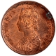 Copper One Twelfth Anna Coin of Victoria Empress of Calcutta Mint of 1901.