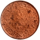 Copper One Twelfth Anna Coin of King Edward VII of Calcutta Mint of 1905.