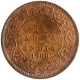 Bronze One Twelfth Anna Coin of King Edward VII of Calcutta Mint of 1908.