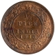 Bronze Half Pice Coin of King George V of Calcutta Mint of 1915.