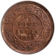 Bronze Half Pice Coin of King George V of Calcutta Mint of 1924.