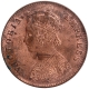 Copper One Quarter Anna Coin of Victoria Empress Calcutta Mint of 1899.