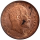 Copper One Quarter Anna Coin of King Edward VII of Calcutta Mint of 1904.