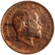 Bronze One Quarter Anna Coin of King Edward VII of Calcutta Mint of 1906.