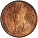 Copper One Quarter Anna Coin of King George V of Calcutta Mint of 1912.