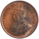 Copper One Quarter Anna Coin of King George V of Calcutta Mint of 1914.