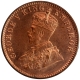 Copper One Quarter Anna Coin of King George V of Calcutta Mint of 1917.