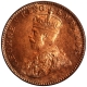 Copper One Quarter Anna Coin of King George V of Bombay Mint of 1924.