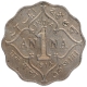 Copper Nickel One Anna Coin of King George V of Bombay Mint of 1914.