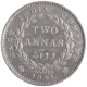 Silver Two Annas Coin of Victoria Queen of Bombay Mint of 1841.