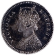 Silver Two Annas Coin of Victoria Empress of Calcutta Mint of 1883.