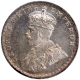 Silver Two Annas Coin of King George V of Calcutta Mint of 1914.