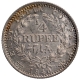 Silver One Quarter Rupee Coin of Victoria Queen of Calcutta Mint of 1840.